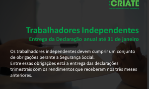 Trabalhadores Independentes – Entrega da Declaração anual